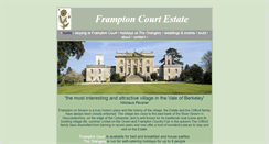 Desktop Screenshot of framptoncourtestate.co.uk